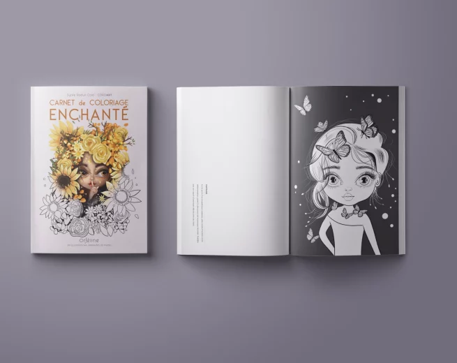 livre de coloriage aperçu couverture et intérieur