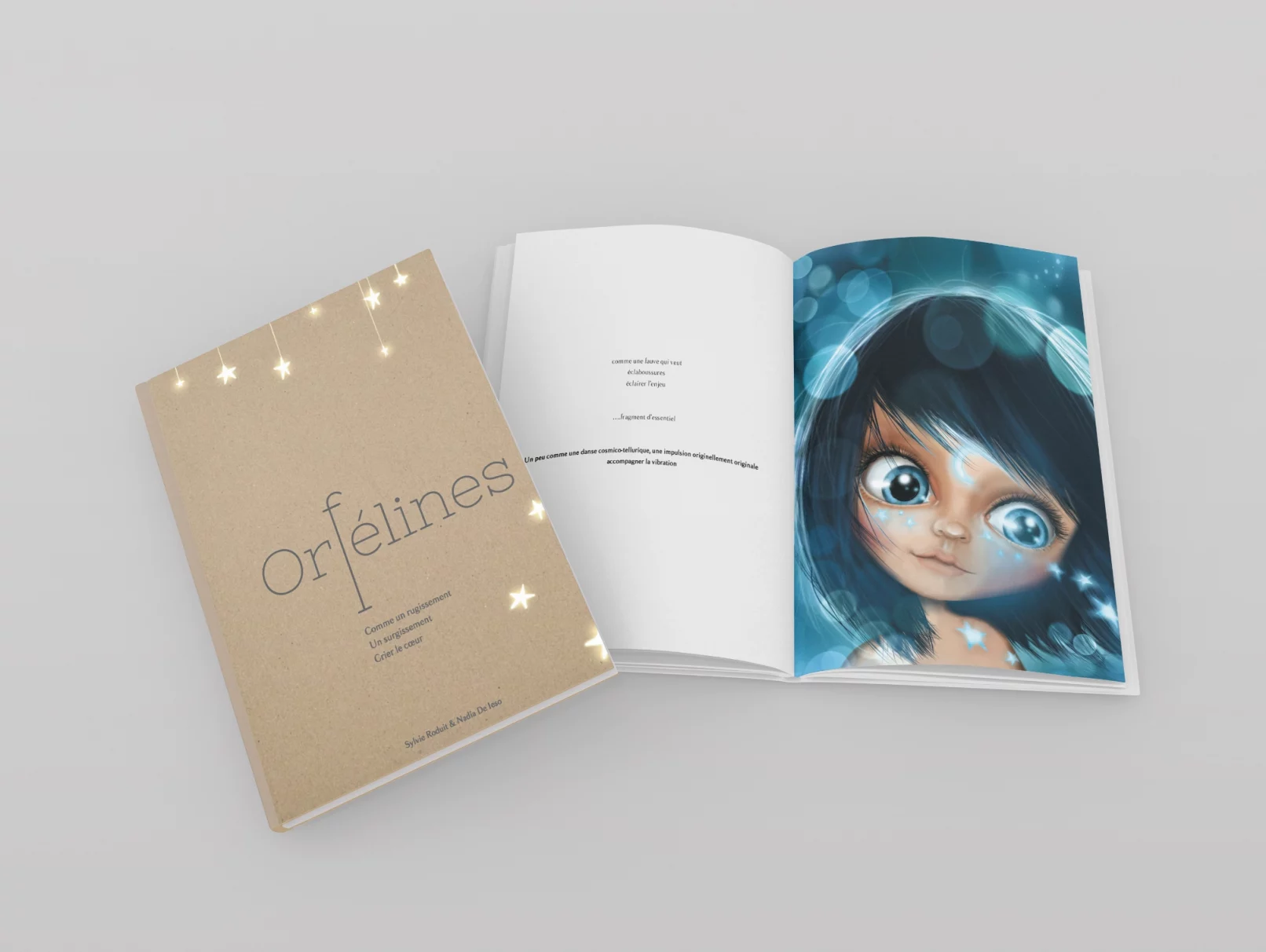 livre les Orfélines poème et illustrations